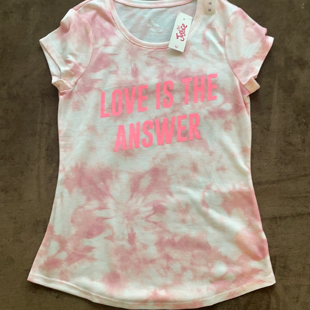 justice girls shirt size 12